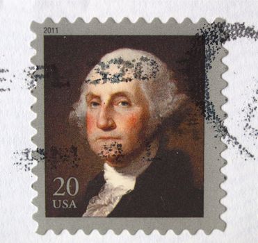 USA, 2011 - United States of America (USA) postage stamp depicting president George Washington (1732-1799), USA, 2011