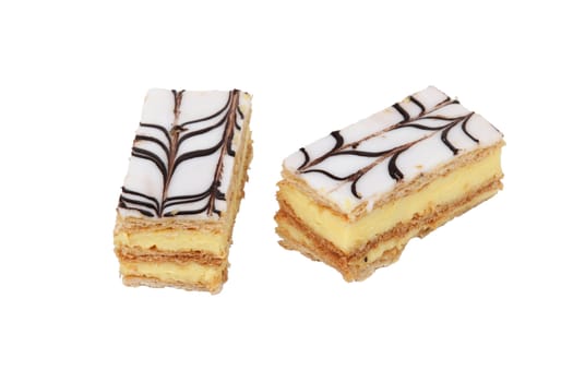 Two mille-feuille pastries