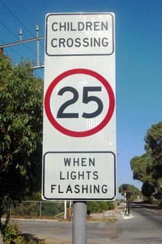 Road sign at the town, South Australia