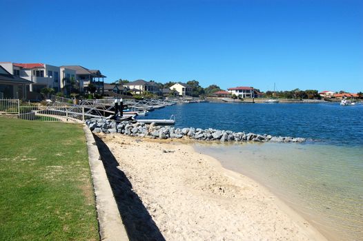 Suburb at the coast in Port Lincoln