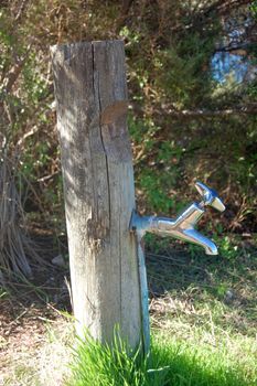 Water tap at walking track, Port Lincoln, Australia