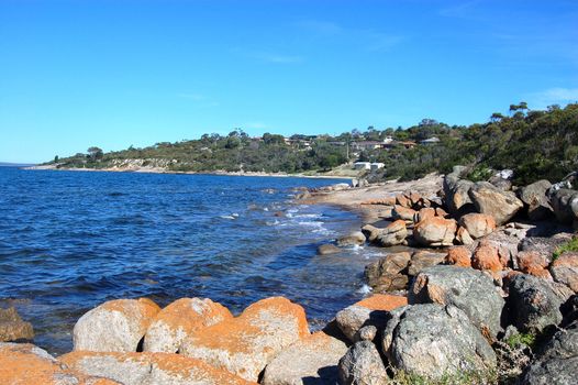 Rocky coast in Port Lincoln, South Australia