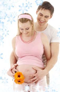 picture of happy couple waiting for baby