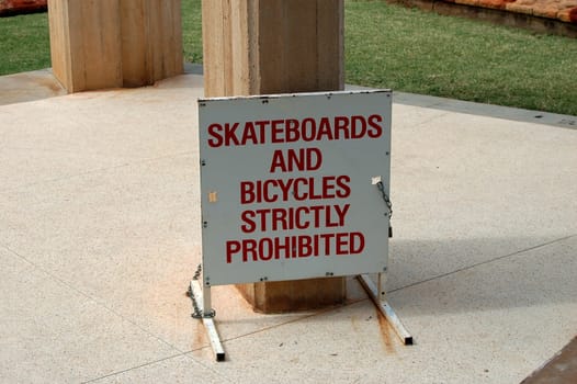 Sign in the street, Alice Springs, Northern Territory, Australia