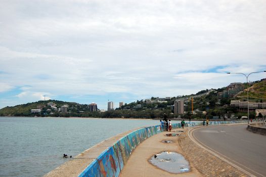 Street nearby city center in Port Moresby, Papua New Guinea