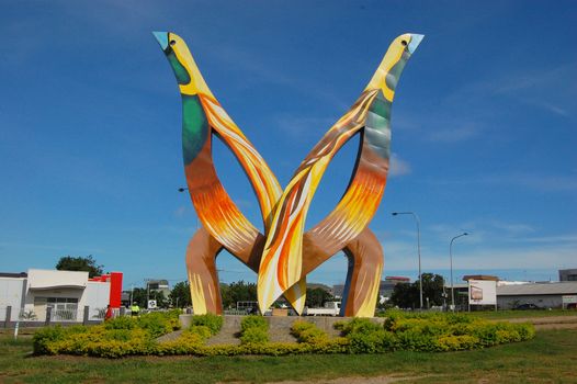 Monument named "Birds", Port Moresby, Papua New Guinea