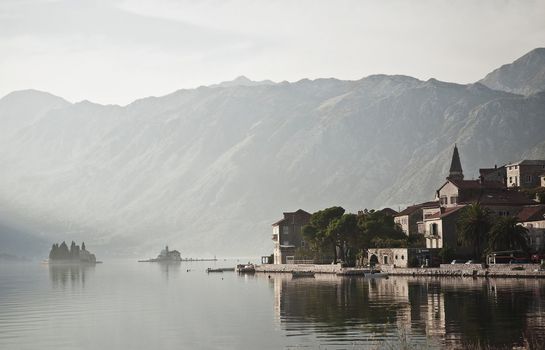 perast village near kotor in montenegro