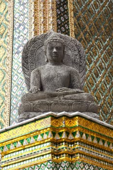 buddha image in wat phra kaew, bangkok, thailand