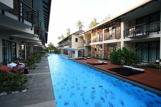 Luxury asian style pool villa