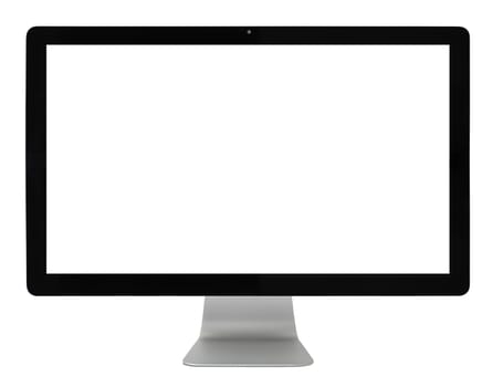 Computer monitor isolated on white, clipping path