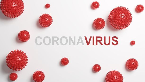 Stop coronavirus and quarantine concept. 3D medical illustration