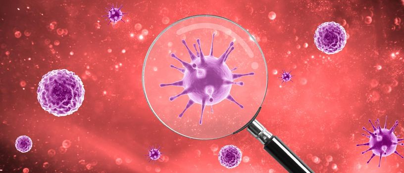 Stop coronavirus and quarantine concept. 3D medical illustration