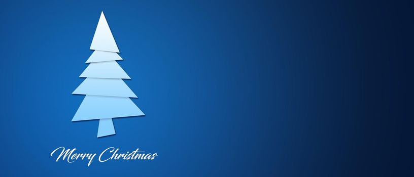 Merry christmas greeting card, christmas tree design concept.