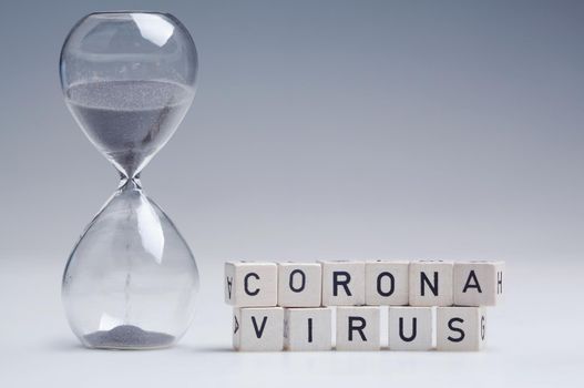 Coronavirus and virus prevention concept. Pandemic outbreak as respiratory syndrome with viral pneumonia symptom.