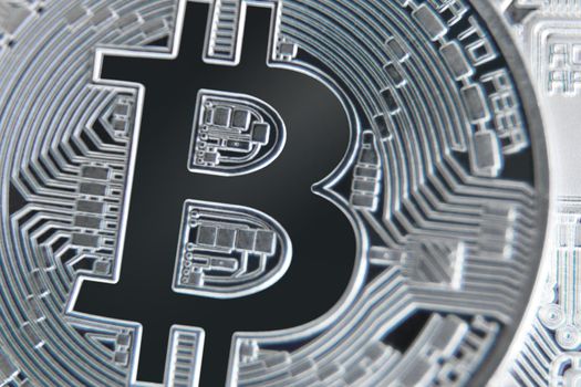 Cryptocurrency concept. Trends in bitcoin exchange rates. Rise and fall of bitcoin.