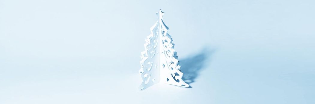 Merry christmas greeting card, christmas tree design concept.