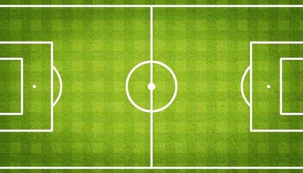 Traditional soccer game with a leather ball