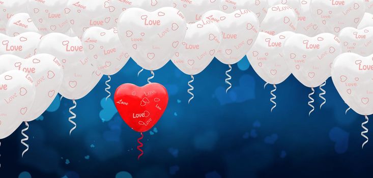 Valentines Day background. Love and Valentine's Day concept. 3d Illustration