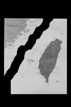 a map showing the rift between China and Taiwan