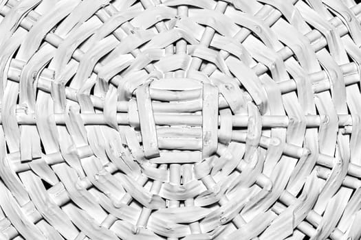 White wooden wicker basket fragment texture. Abstract background for design.