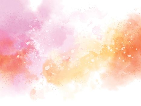 Abstract watercolor on white background illustration
