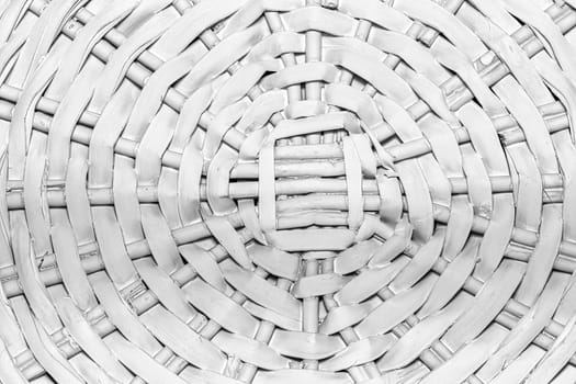 White wooden wicker basket fragment texture. Abstract background for design.