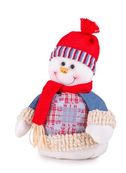 Snowman isolated on white background