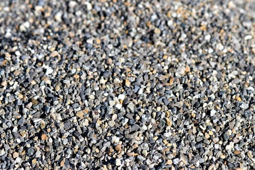 gravel, closeup in a full frame