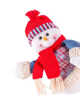 Snowman isolated on white background