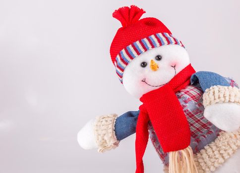 Snowman isolated on white background