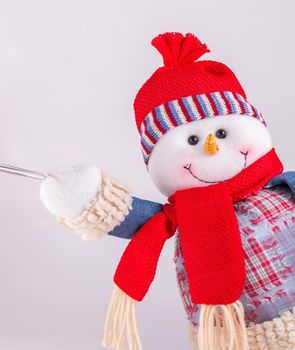 Snowman isolated on white background