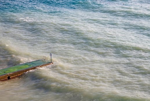kusadasi,aydin,turkey- july 24,2021.summer season and sea view on the aegean sea coast in kusadasi and summer season.
