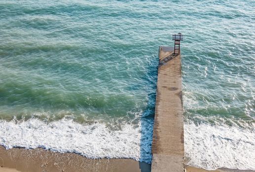 kusadasi,aydin,turkey- july 24,2021.summer season and sea view on the aegean sea coast in kusadasi and summer season.