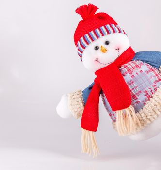 Snowman isolated on white background