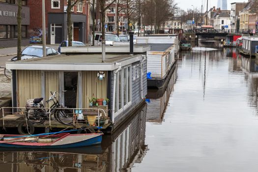 GRONINGEN, NETHERLANDS - MARCH 20: Streets of the town, on March 20, 2014 in Groningen