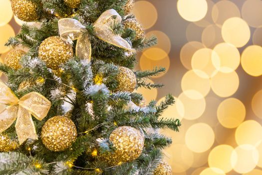 Christmas tree decoration in shopping mall