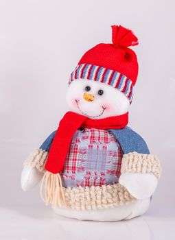 Snowman isolated on white background