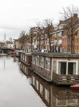 GRONINGEN, NETHERLANDS - MARCH 20: Streets of the town, on March 20, 2014 in Groningen