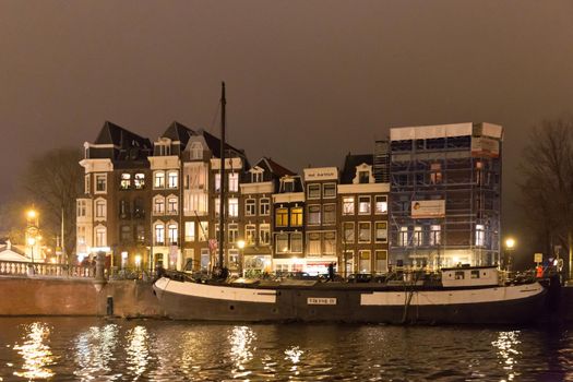 AMSTERDAM, NETHERLANDS - MARCH 16: Streets of the city, on March 16, 2014 in Amsterdam