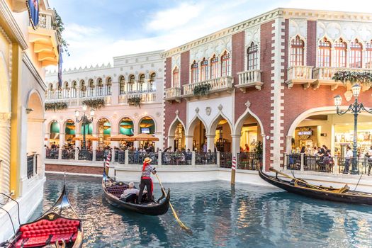 LAS VEGAS, NEVADA - MAY 29: Venetian hotel on May 29, 2015 in Las Vegas, Nevada,USA. Venetian is one of the best hotels in Las Vagas