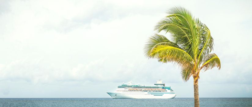 NASSAU, BAHAMAS - SEPTEMBER, 06, 2014: Royal Caribbean's ship, Majesty of the Seas, sails in the Port of the Bahamas on September 06, 2014