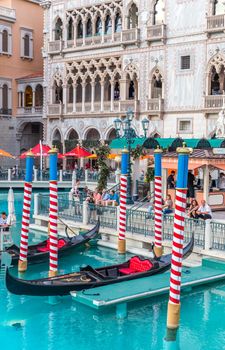 LAS VEGAS, NEVADA - MAY 29: Venetian hotel on May 29, 2015 in Las Vegas, Nevada,USA. Venetian is one of the best hotels in Las Vagas