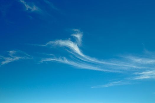 Beautiful blu sky on a sunny summer day