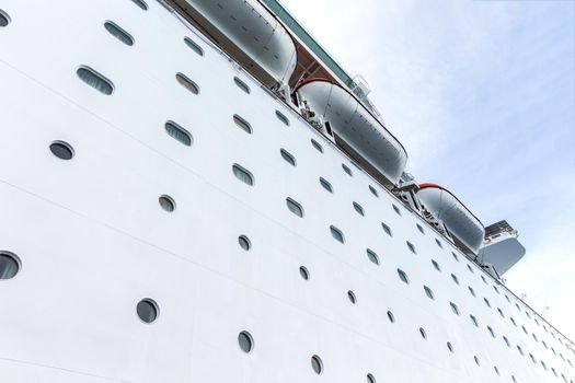 Cruise ship, side view