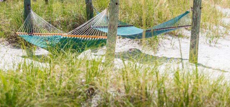 Hammock on St. Pete beach, Florida, USA