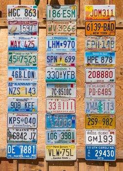 USA License Plates Collage