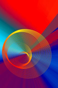 Colorful  spiral lines background pattern