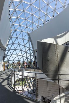 ST. PETERSBURG, FLORIDA - SEPTEMBER 2: Exterior of Salvador Dali Museum September 02, 2014 in St. Petersburg, FL. The museum has one of the largest collection of the works of Salvador Dali in the world.