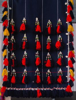 Selection of Ottoman Turkish traditional tassels in various colors