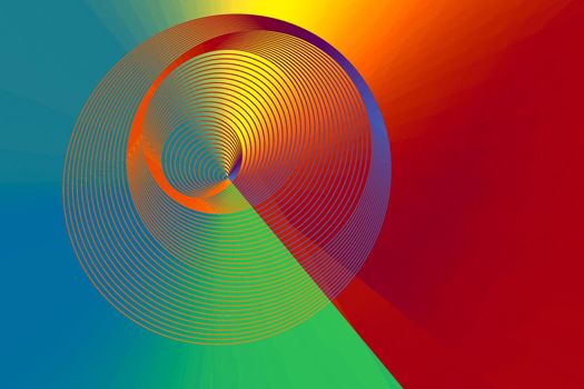 Colorful  spiral lines background pattern